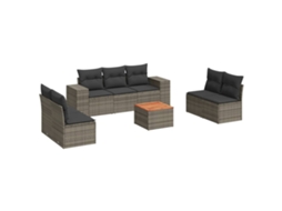 Garden Sofa Set, Garden Sofa Sets Vidaxl Cinzeto Rattan / Vime (n/a)