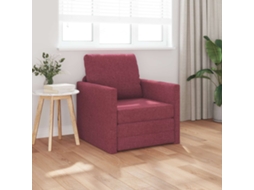 Vidaxl Sofá-cama Vinho Vermelho 74 X 77 X 81 Cm Tecido