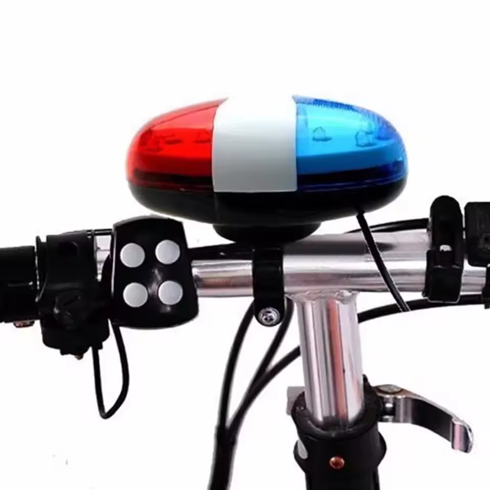 Buzina elétrica AQUAFORGE com 6 LEDs, guidão, MTB, estrada, patinete, instalação fácil, aviso sonoro forte