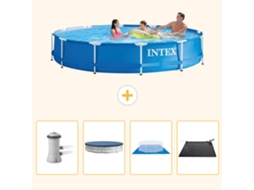Intex Piscina Com Estrutura Redonda - 366x76 Cm - 5-peças S214