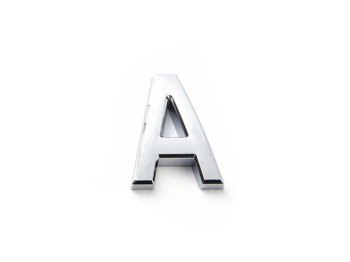 Rótulo Digital Laxiscreed Em Abs Eletrogalvanizado De 5cm Com Adesivo Para Moldagem Por Injeção