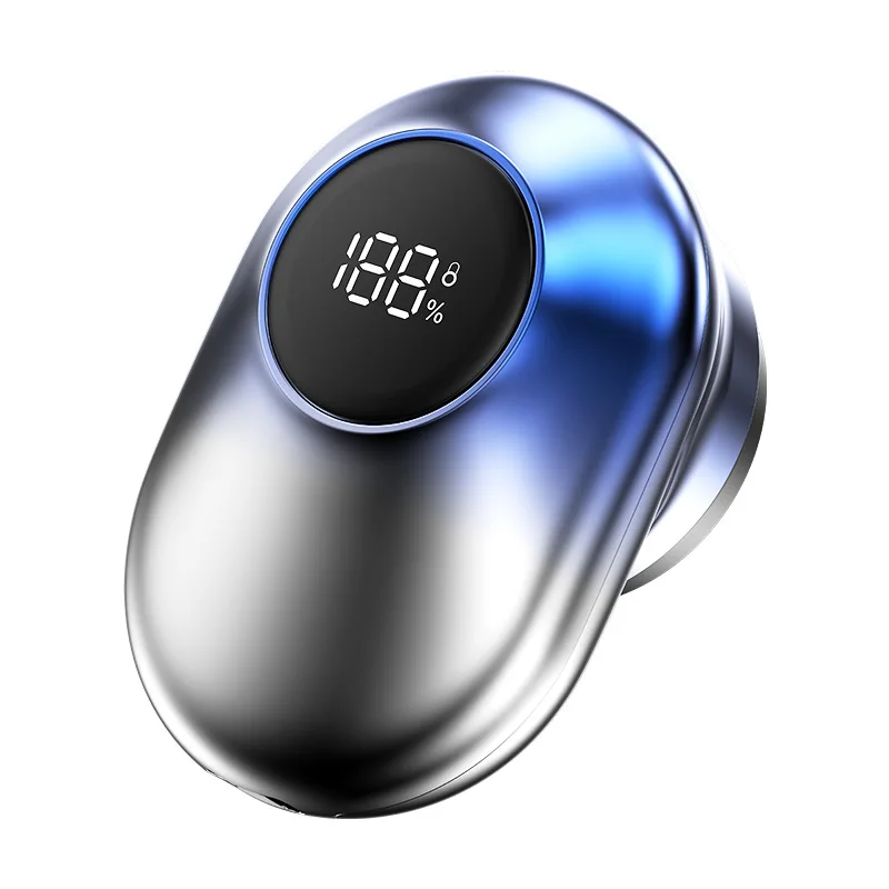 Barbeador Elétrico, Mini Barbeador Elétrico, com Visor Lcd, Portátil, Interface Usb MDUG (d01 Azul)