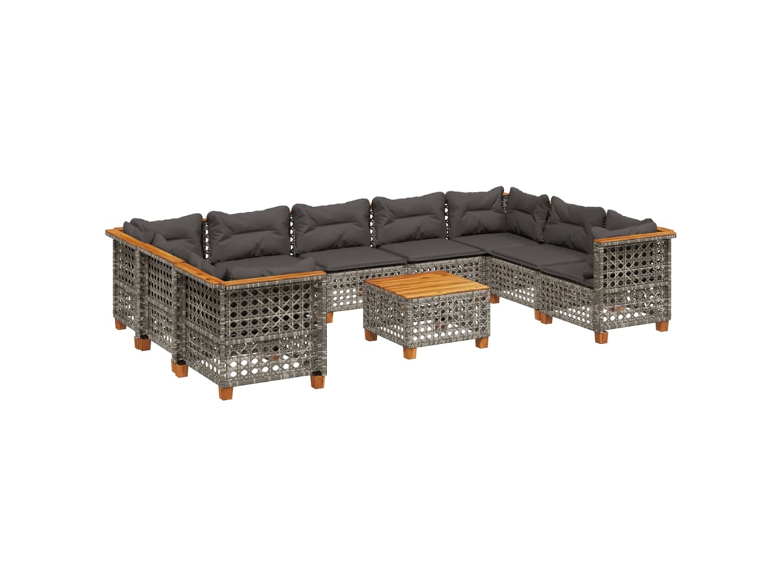 Garden Sofa Set, Garden Sofa Sets Vidaxl Cinzeto Rattan / Vime (n/a)