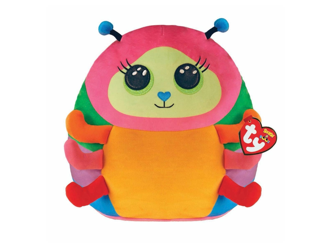 Peluche de Ty Squish-A-Boos de 31 cm de Nessa La Oruga (Idade Mínima Recomendada:  meses)