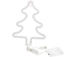 Mini Árvore De Natal Led Neon, Decoração Natalina Aconchegante E Portátil Para Sala E Quarto, Perfeita Para A Época De Natal. Gokoco