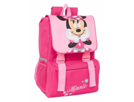 Mochila Escolar Minnie Mouse Rosa (18,5 x 41 x 15 cm)