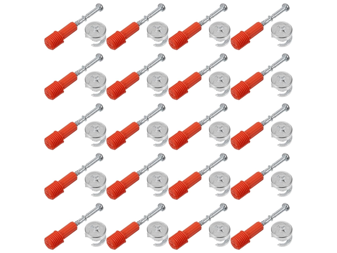 Conjunto De 30 Conectores Rápidos Para Porcas E Parafusos Móveis Com Roda Excêntrica Azul Fixação Estável Em Armários