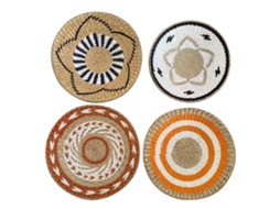 Joia Floral Laranja e Branco com Estrela de Cinco Pontas LAXISCREED