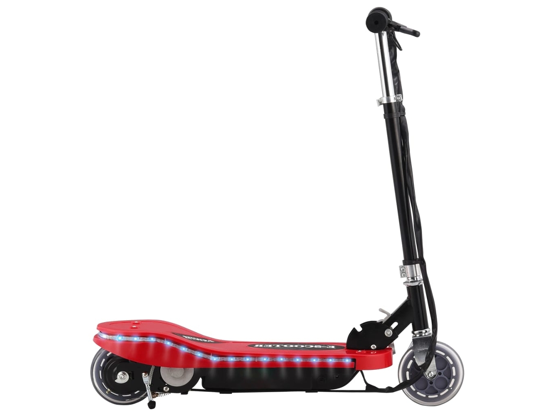 Vidaxl Trotinete/scooter Elétrica Com Leds 120 W Vermelho