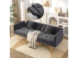 Sofá Cama Multifuncional De Dois Lugares Com Função De Cama, Encosto Ajustável E Apoios De Braços Em Múltiplas Posições. BAGOLY