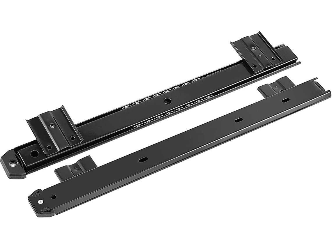 Guias para Bandeja de Teclado – Rodízios Esféricos, Corrediças para Teclado, Corrediças para Gaveta, Estrutura Robusta