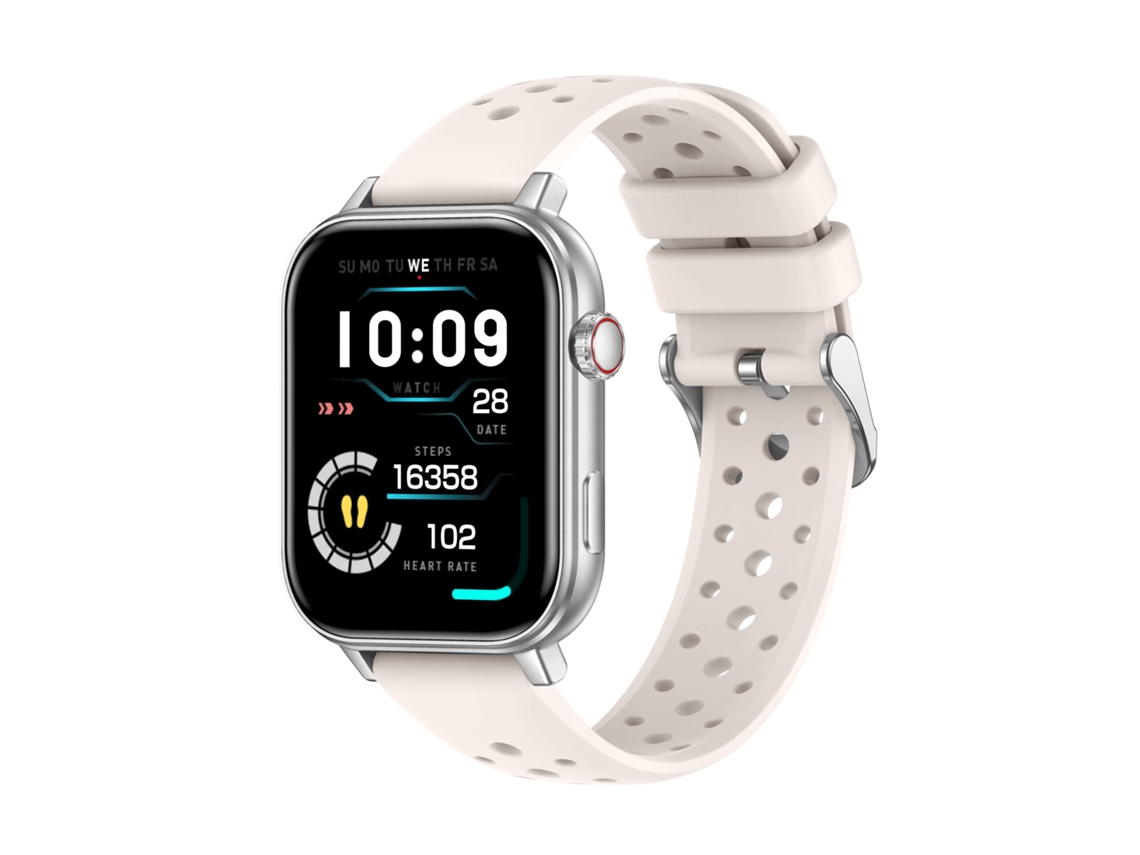Smartwatch Bisbisous Gps Ecrã 1,83 Polegadas Chamadas Bluetooth 100+ Modos Desportivos Ip68 Branco