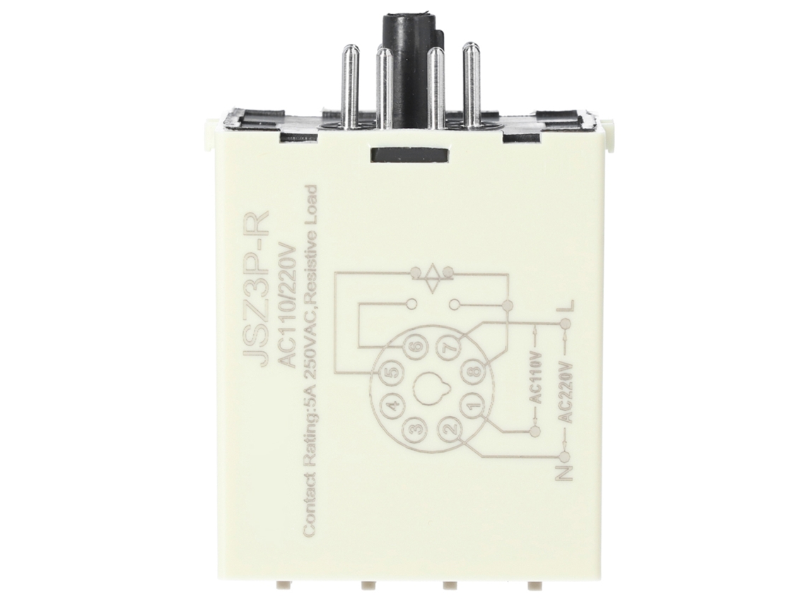 Relé de Tempo com Retardo de Ciclo JSZ3PR AC110V 50/60Hz Componentes Electrônicos Ajustável S/MARCA