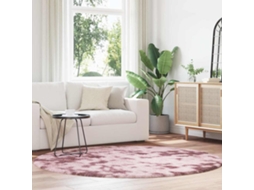Vidaxl Tapete Shaggy De Pelo Alto Navarra 200x200 Cm Rosa Empoeirado