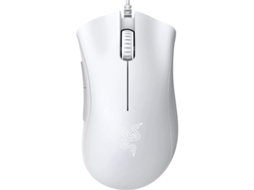 2026 rato Gaming com Sensor Óptico 6400 Dpi, 5 Botões Programáveis e Gares de Borracha Branco Mercúrio
