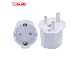 2x Adaptador De Viagem, Adaptador De Tomada Para Inglaterra, Tomada Elétrica Europeia Para Britânica, Tomada De Viagem Branca, Perfeito