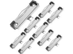 Conjunto De 15 Presilhas Metálicas Com Mola Para Prancheta, Suportes Resistentes Para Clips E Arquiv Gokoco