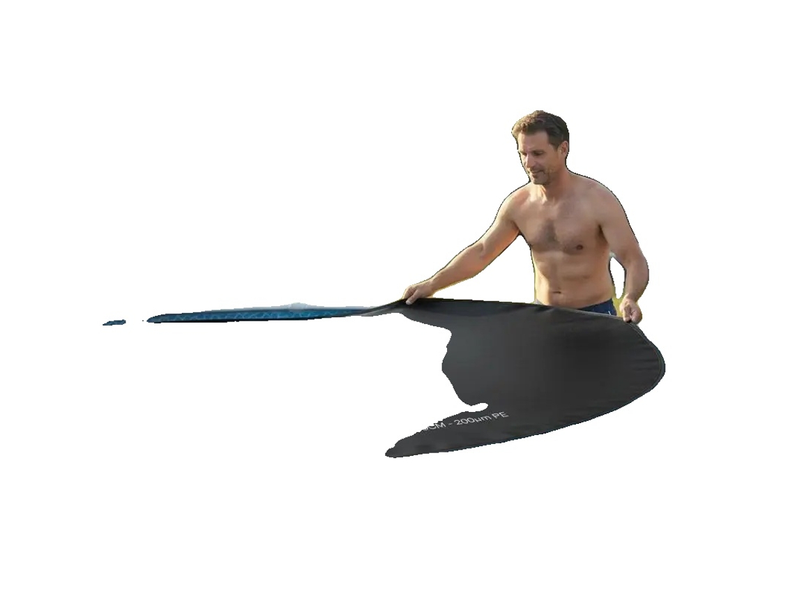 Capa De Piscina Solar, Resistente A Uv, Reduz A Perda De Calor, Preto