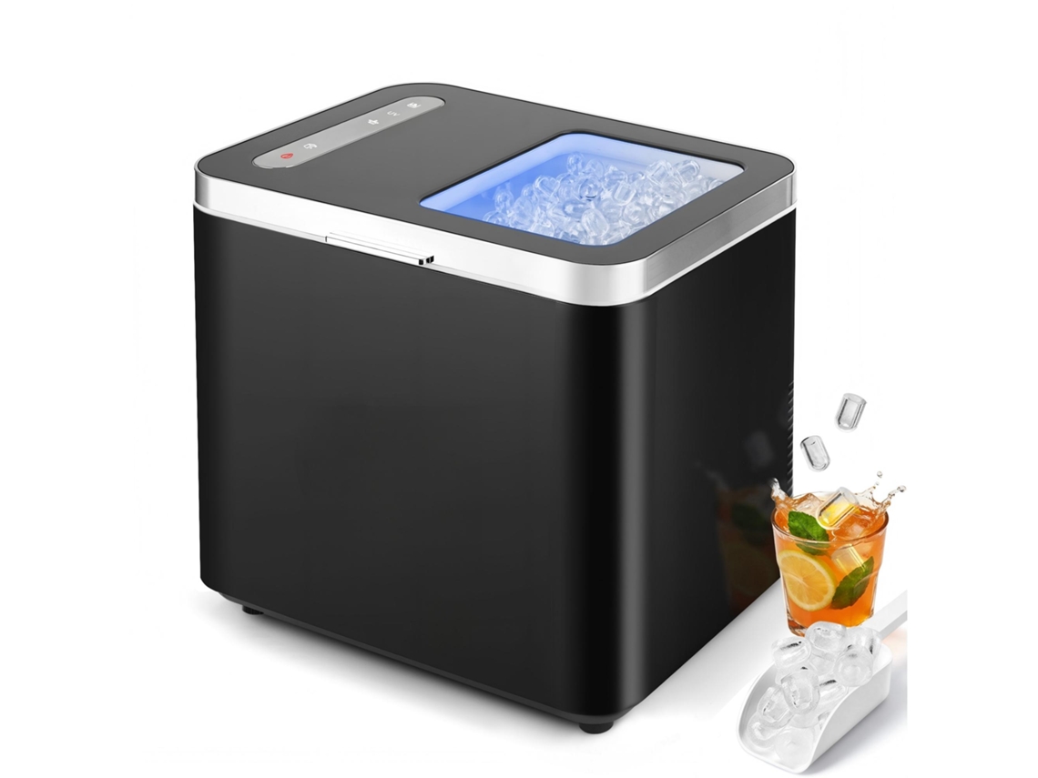 Zmh Máquina De Gelo 1,2l 125w 6 Cubos De Gelo 9 Minutos Tem Uma Capacidade De 14kg/24h 2 Tamanhos Possui Limpeza Uv Automática Para Cozinhas Bares