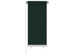 Vidaxl Estore De Rolo Para Exterior 65 (l) X 140 (a) Cm Verde-escuro Hdpe