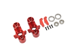 Mali copo Direcional Dianteiro de Alumínio para Carro Rc Arrma 1/7 1/8 Peças de Reposição Decorativas Fáceis de Trocar Vermelho