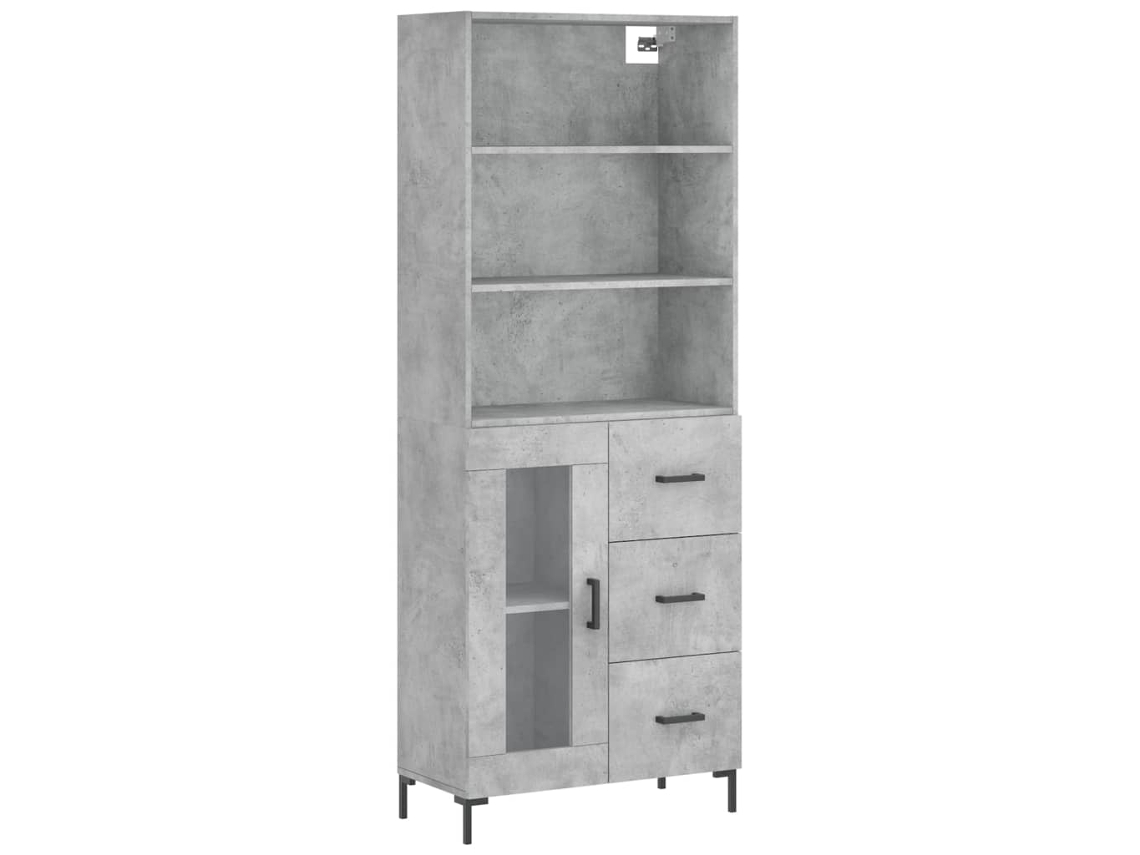Highboard, Highboards Vidaxl Cinzeto Madeira Processada (n/a)