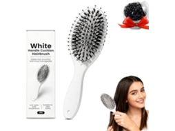 Escova Desembaraçadora Com Cerdas De Javali E Nylon Pontas Microesferas Para Cabelos Mais Macios, Fortes E Brilhantes