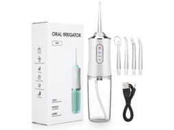 Irrigador Oral +4 Jatos 3 Modos Usb Recarregável Irrigador Oral Portátil Jato de Água Dental Impermeável Limpador de Dentes Irrigador Oral TAISHENGDA
