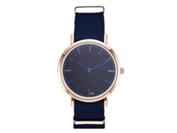 Relógio de Pulso Analógico com Pulseira de Nylon Estilo Moderno e Precisão de Quartzo (azul Royal)