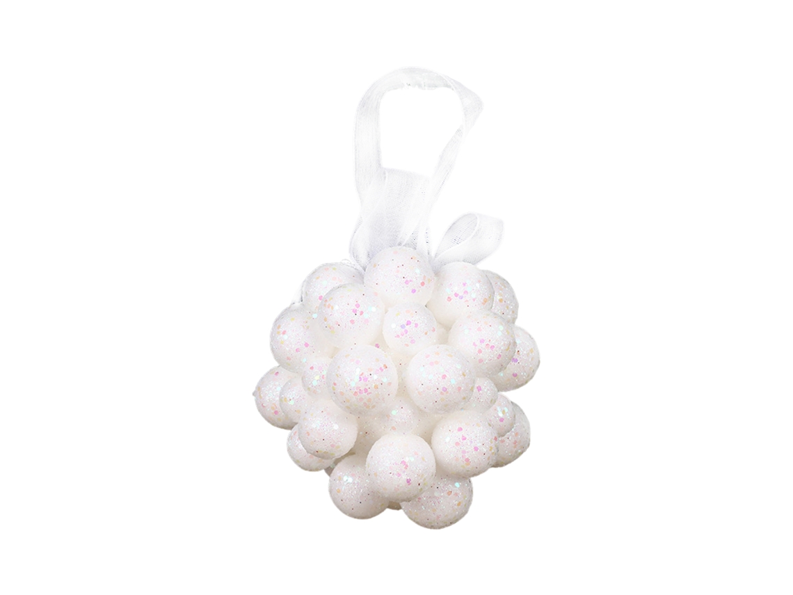 Bola decorativa 3D com pó dourado para Natal, velas de árvore e decoração de loja e casa LAXISCREED