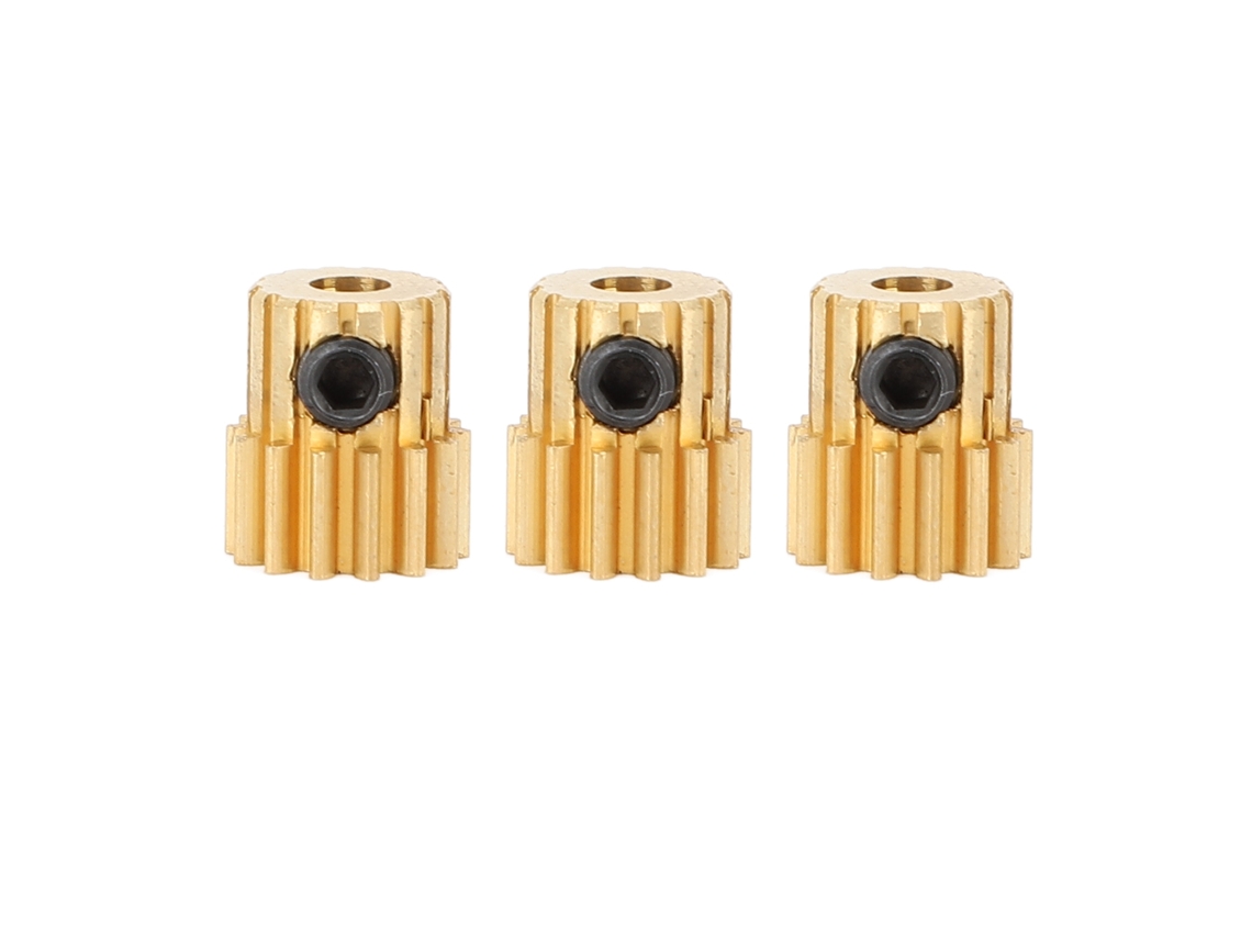 3 Peças Engrenagem De Motor De Carro Rc De Cobre M0.8 Diâmetro 3.175mm Para Hsp Axial Traxxas Redcat 13t