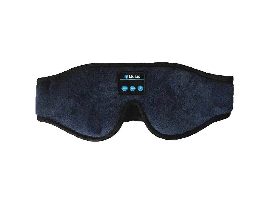 Máscara Dormir Bluetooth 3d com Microfone e Alto falante Estéreo Azul JIAPEI