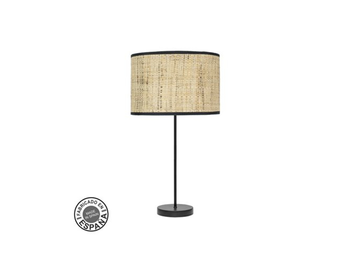 Alto Moda Candeeiro De Mesa 1xe27 Preto/palheta Escura 63x30x30 Cm Fabrilamp