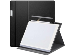 Capa para Remarkable 2, 10.3 polegadas, com suporte rotativo e porta caneta cinza