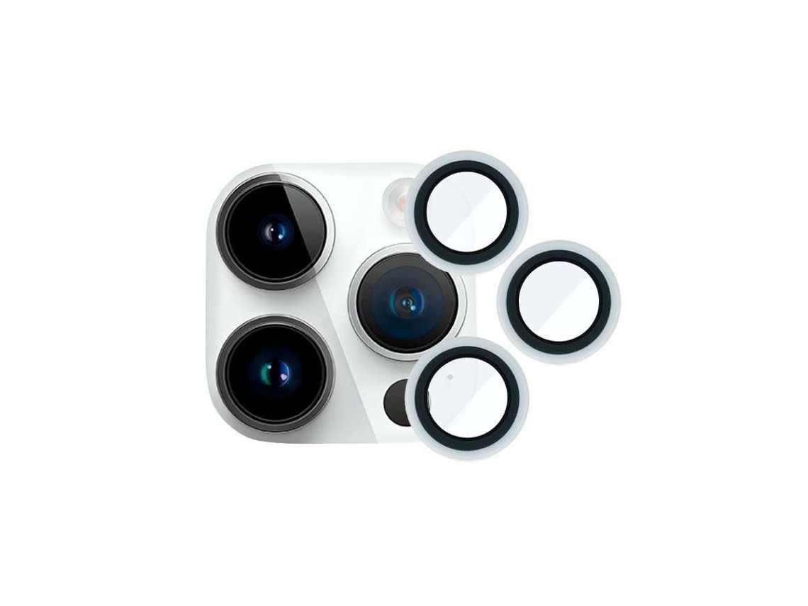 Protetor de Lente Fluorescente Branco para iPhone 14 Pro Max LA CASA DE LAS CARCASAS