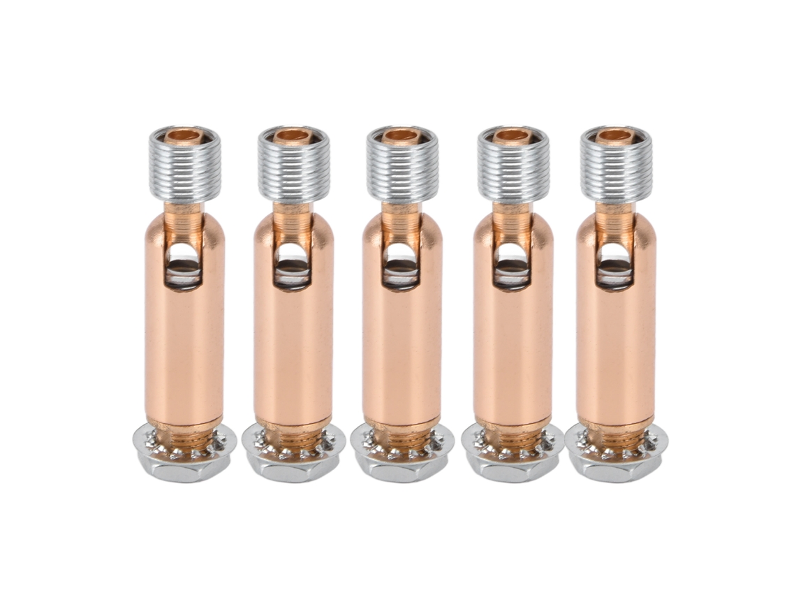 5pcs Adaptador de Teto Inclinado M10 com Cabeça M12 para Lâmpada Pendente Lustre Ferro Ouro Rosa