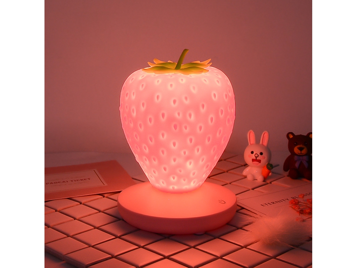 Luminária Noturna Morango, Rosa BRILVIBERA (morango)