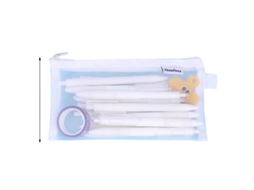 Laxiscreed Estojo De Lápis Transparente Grande Capacidade Para Estudantes, Resistente E Design Simples