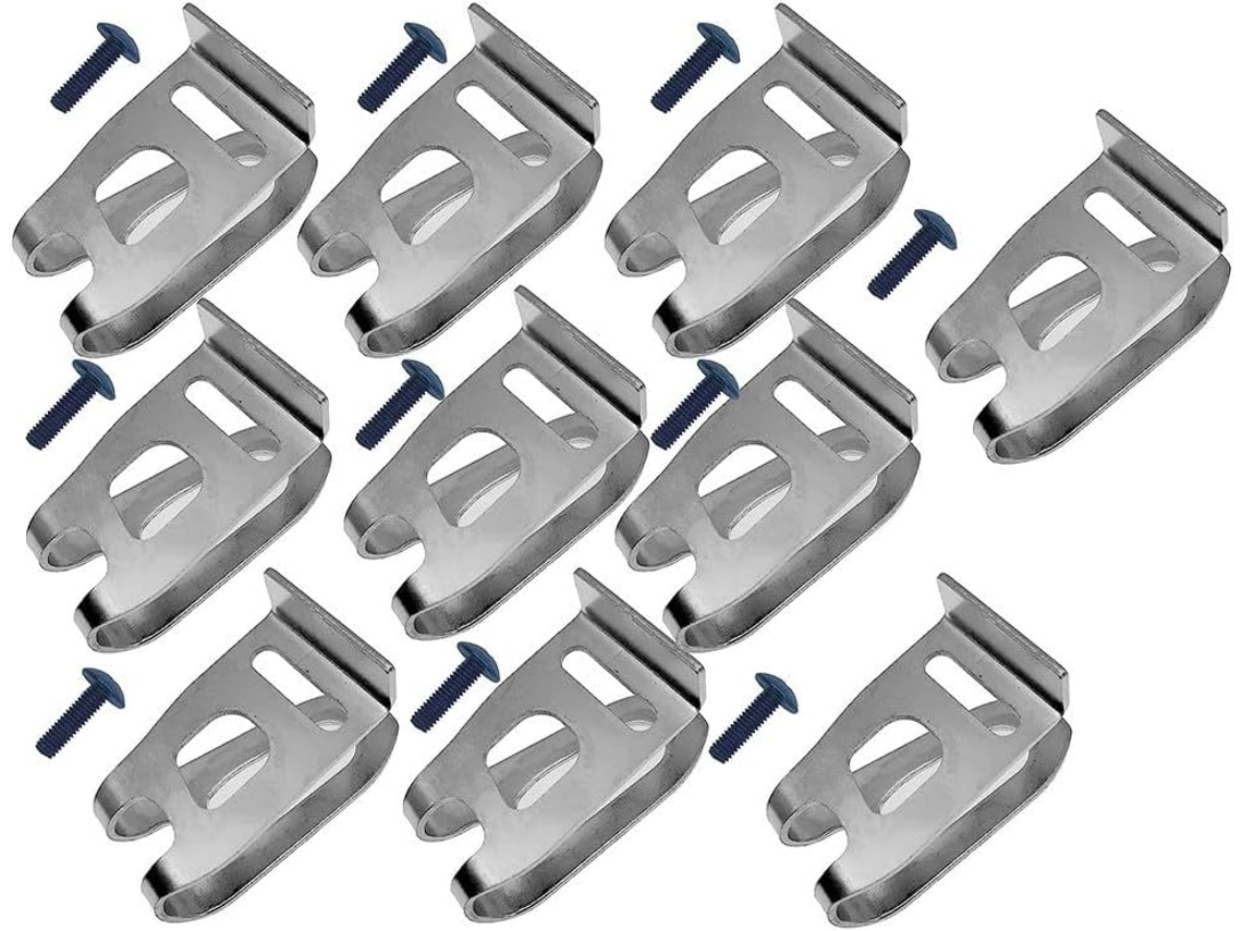 10 Presilhas De Cinto Com Parafusos Para Uma Fixação Segura E Fácil Ac