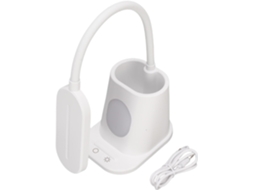 Luminária de mesa Sorandy com controle por toque, 3 modos de cor, cabo flexível, suporte para celular Caneta E com cabo.