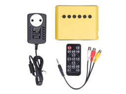 Mini Projetor Portátil Hd Led Para Home Theater, Celular, Laptop, Tv, Tablet, Amarelo, Plugue Ue 100 240v Brilvibera