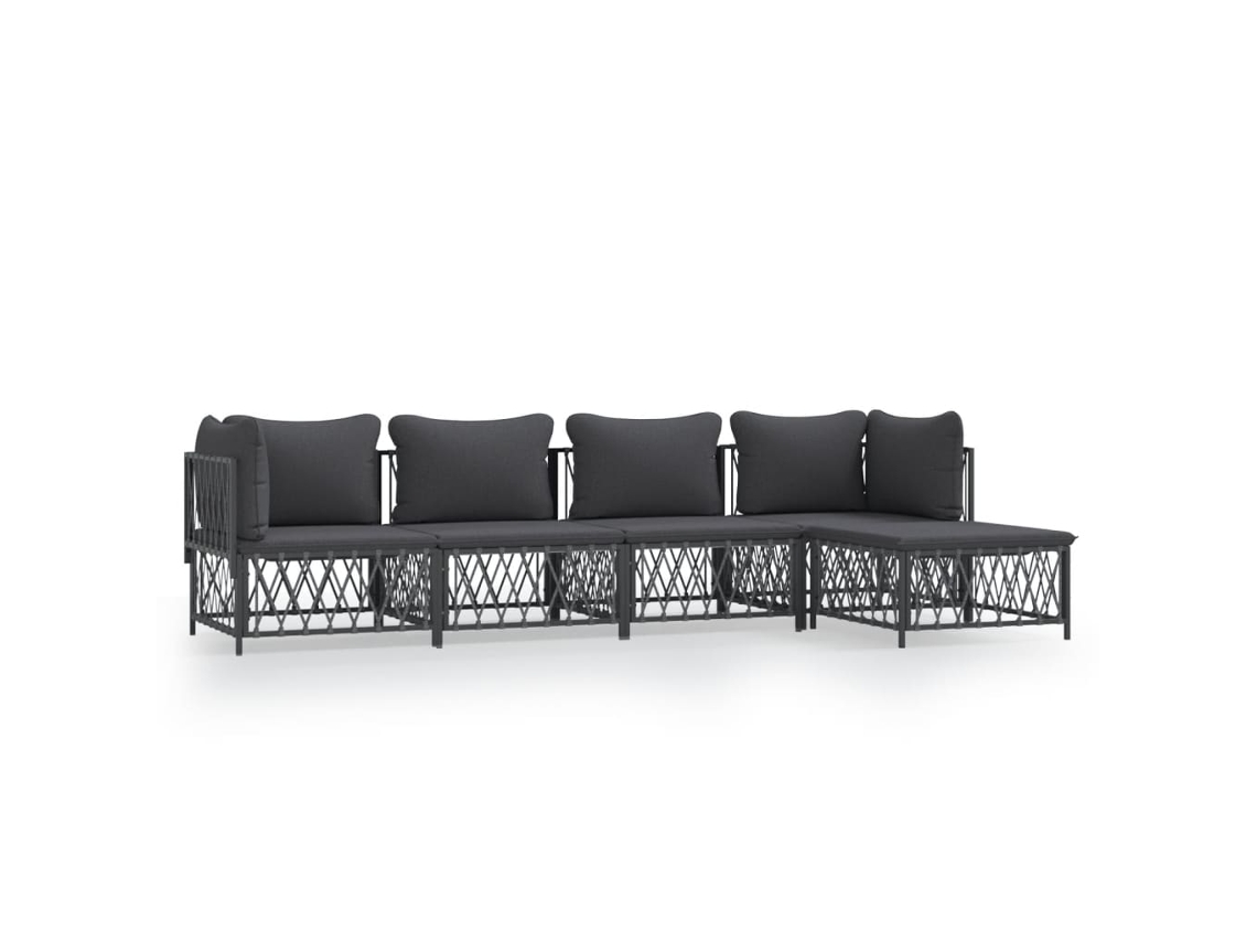 Garden Lounge Set, Garden Lounge Sets Vidaxl Antracite Aço (n/a)