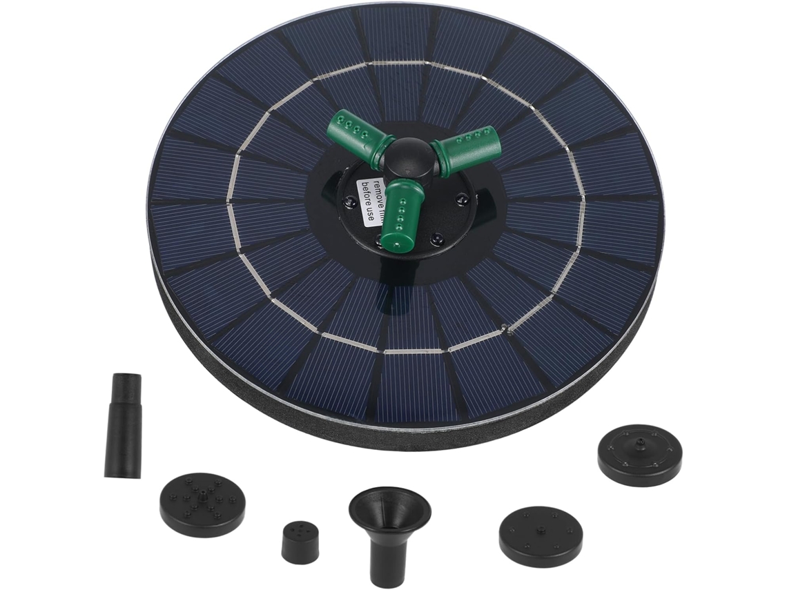Fonte Solar Flutuante Inoomp de 18cm com Iluminação Rgb para Piscina, para Banho de Pássaros e Decoração Externa. Fonte CHABERLU