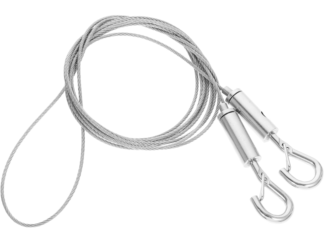 Fio De Aço Inoxidável Para Pendurar Moldura Fotos Com Cordão Prateado