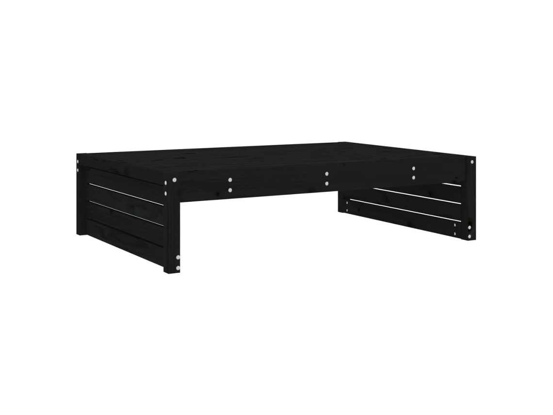 Garden Footstool, Garden Footstools Vidaxl Preto Madeira De Pinho (n/a)