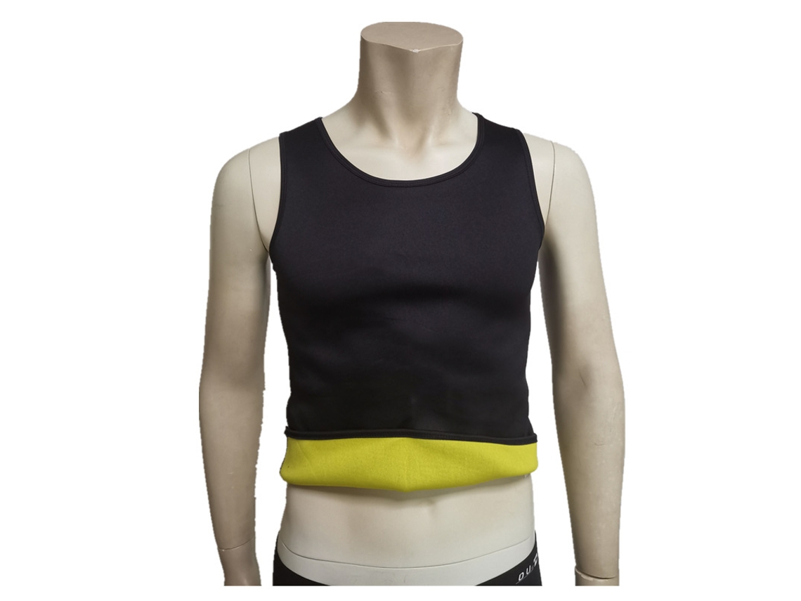 Top De Treino Com Efeito Sauna Amarelo 2xl*