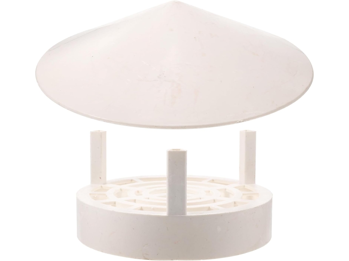 Tampa De Chaminé Impermeável Em Pvc Branco De 160-250 Mm, Tampa De Ventilação