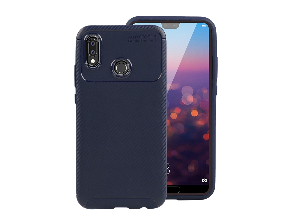 Capa Série Besouro EOOCOO para Huawei P20 Lite, azul, antichoque, opaca