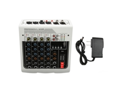 Mixer Áudio 4 Canais LAXISCREED Bluetooth Usb