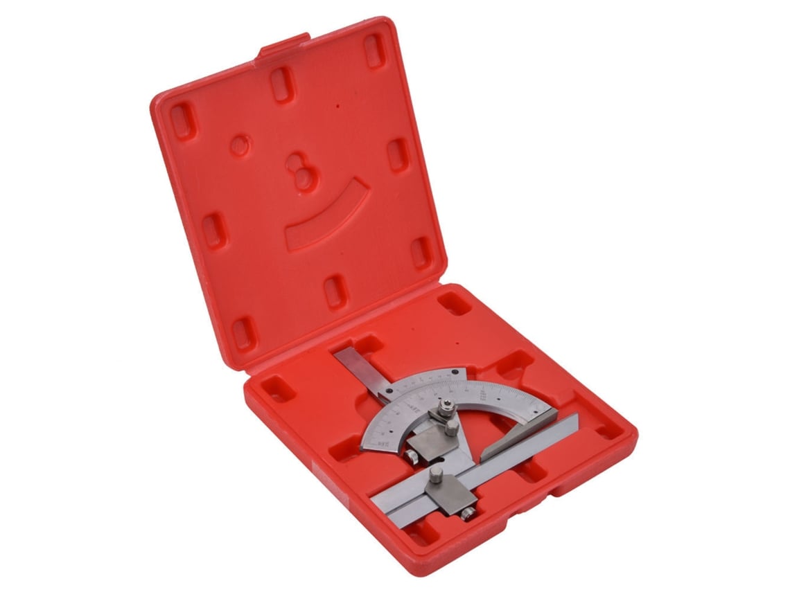Transferidor Universal de Bevel 0 320° Régua Ferramenta de Medição de Ângulos Precisão Aço Carbono
